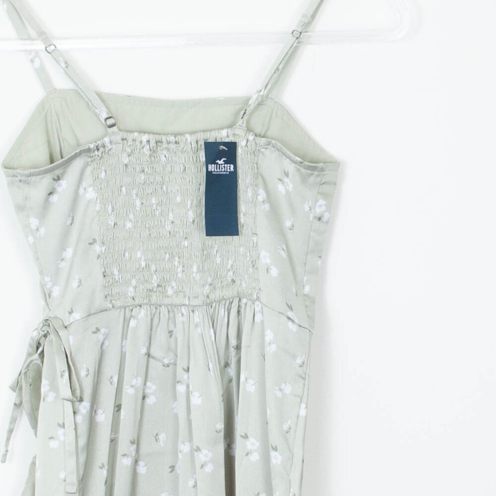 Hollister Satin Floral Faux Wrap Dress Womens Size XS NWT - Picture 8 of 9